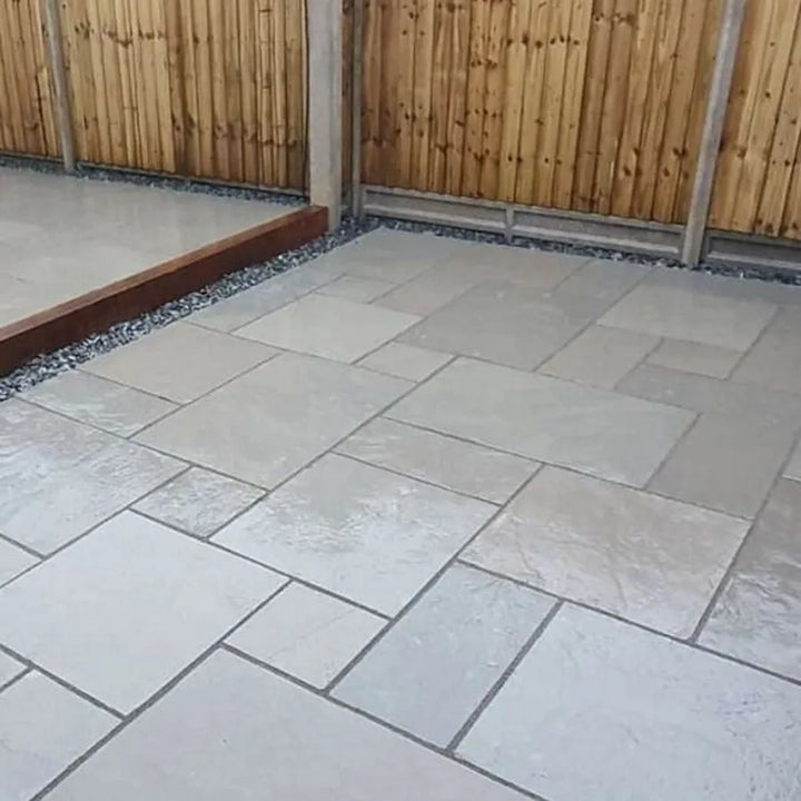 Kota blue limestone paving slabs