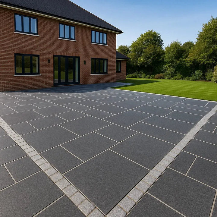 absolute black granite paving slabs