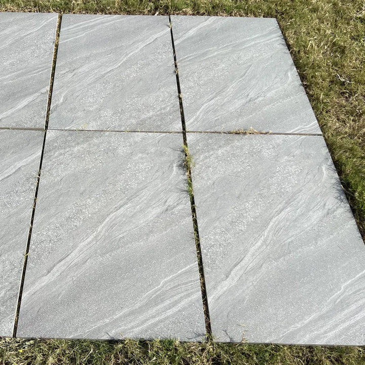 crossover grey porcelain outdoor tiles
