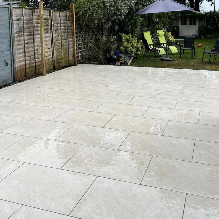 quartz white outdoor porcelain tiles