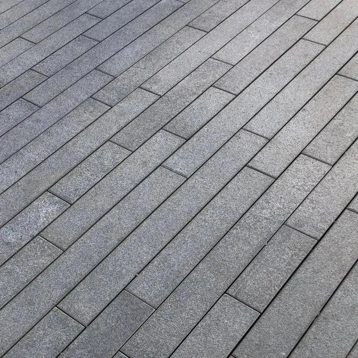 blue grey granite paving planks
