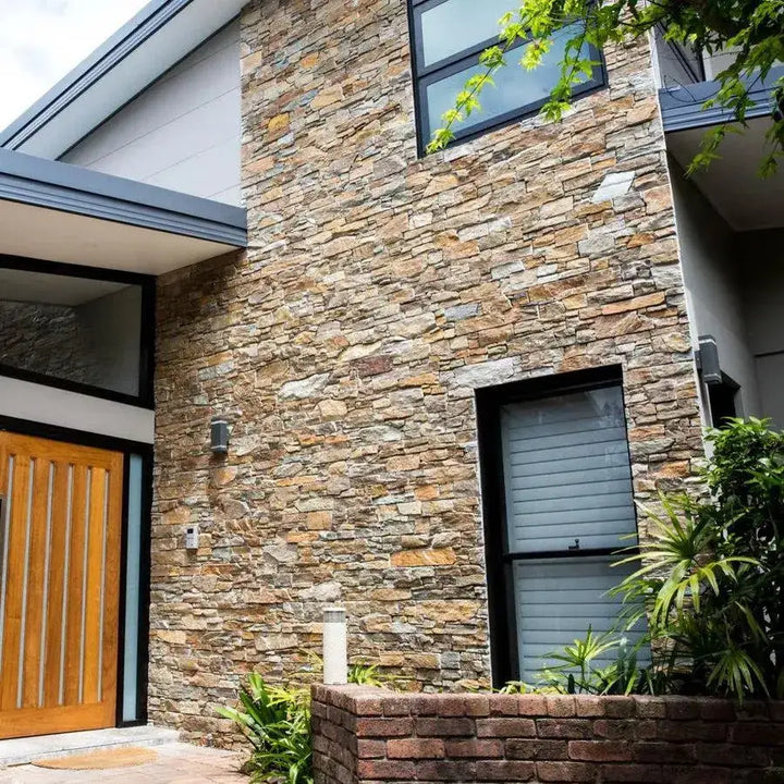 Autumn gold Z stone exterior cladding