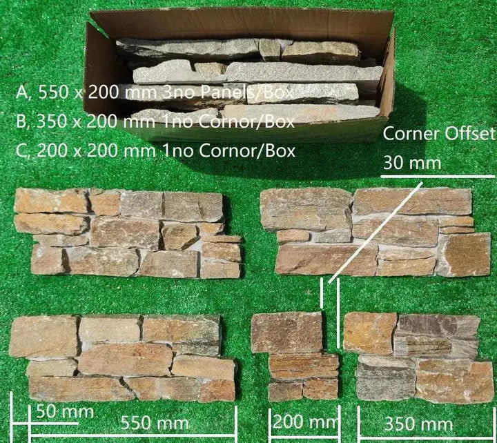 Autumn gold quartz Z stone panels