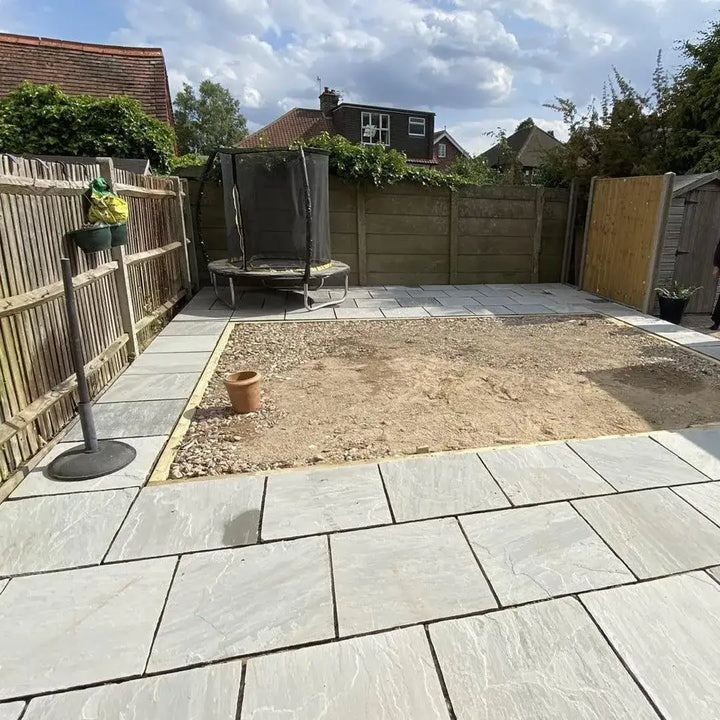 Kandla grey Indian sandstone600 x 600