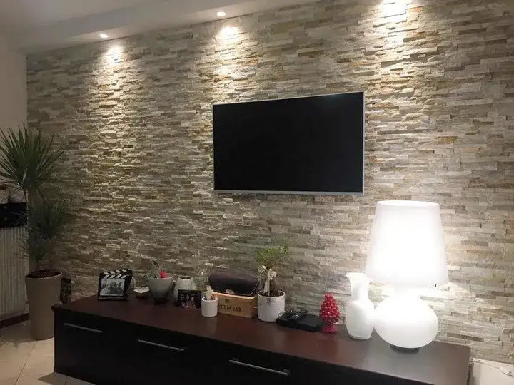 split face tiles oyster quartz