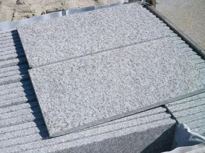 flamed granite paving slabs textured