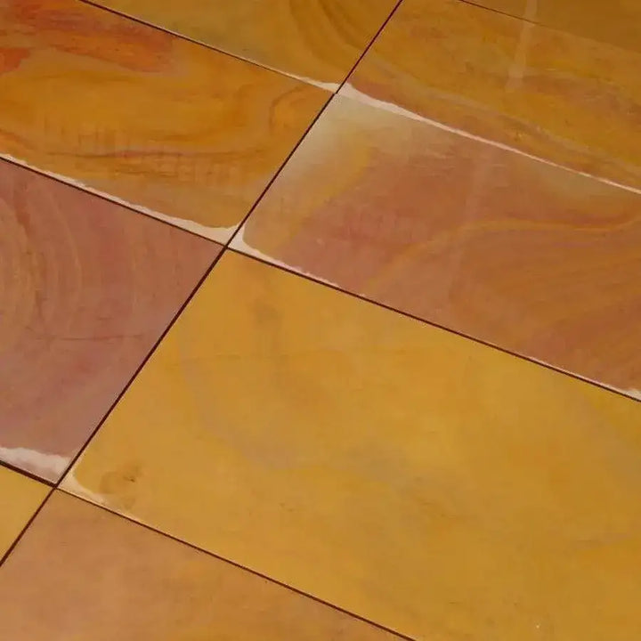 smooth Rippon buff sandstone slabs